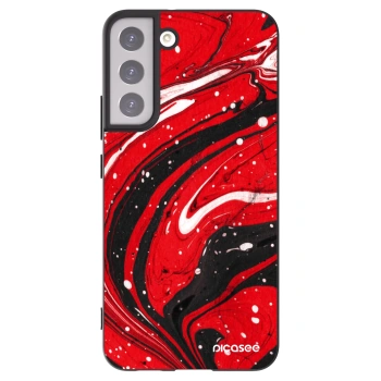 Picasee silikónový čierny obal pre Samsung Galaxy S22+ 5G - Red black