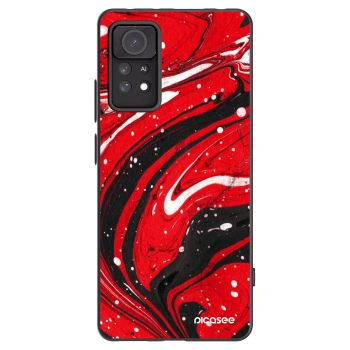 Picasee silikónový čierny obal pre Xiaomi Redmi Note 11 Pro - Red black