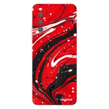 Picasee silikónový prehľadný obal pre Sony Xperia 10 IV 5G - Red black