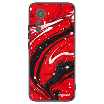 Picasee silikónový čierny obal pre Xiaomi 12 Lite - Red black
