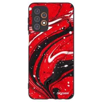 Picasee silikónový čierny obal pre Samsung Galaxy A23 A235F 4G - Red black