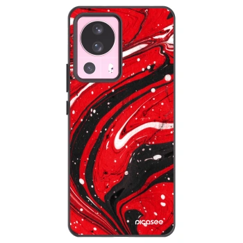 Picasee silikónový čierny obal pre Xiaomi 13 Lite - Red black