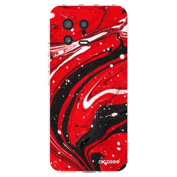 Picasee silikónový prehľadný obal pre Xiaomi 13 - Red black