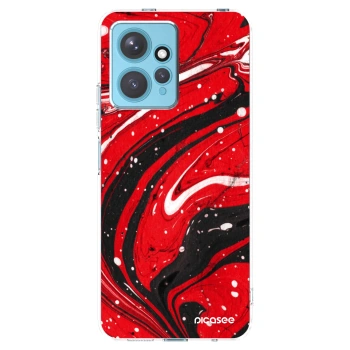 Picasee silikónový prehľadný obal pre Xiaomi Redmi Note 12 4G - Red black