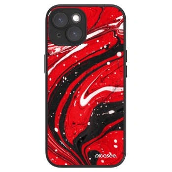 Picasee ULTIMATE CASE MagSafe pro Apple iPhone 15 - Red black