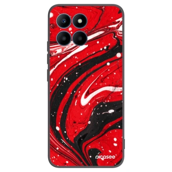 Picasee silikónový čierny obal pre Honor 70 Lite - Red black