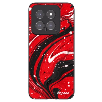 Picasee silikónový čierny obal pre Xiaomi 14 - Red black