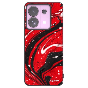 Picasee silikónový čierny obal pre Xiaomi Redmi Note 13 Pro 5G - Red black