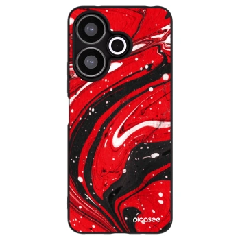 Picasee silikónový čierny obal pre Xiaomi Redmi 13 4G - Red black