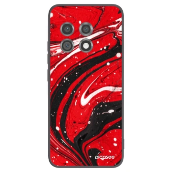 Picasee silikónový čierny obal pre OnePlus 11 5G - Red black