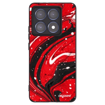Picasee silikónový čierny obal pre Xiaomi 14T Pro - Red black