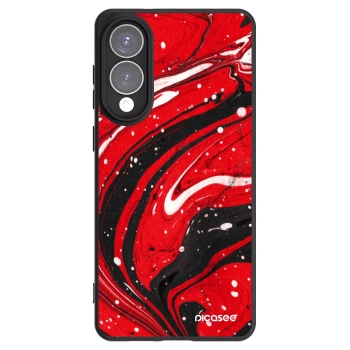 Picasee silikónový čierny obal pre Samsung Galaxy S25 Edge 5G - Red black