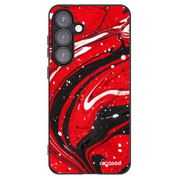 Picasee silikónový čierny obal pre Samsung Galaxy S25+ 5G - Red black