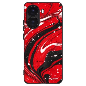 Picasee silikónový čierny obal pre Xiaomi Poco X7 Pro 5G - Red black