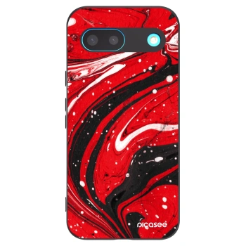 Picasee silikónový čierny obal pre Google Pixel 8 - Red black