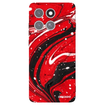 Picasee silikónový čierny obal pre Motorola Edge 60 Pro - Red black