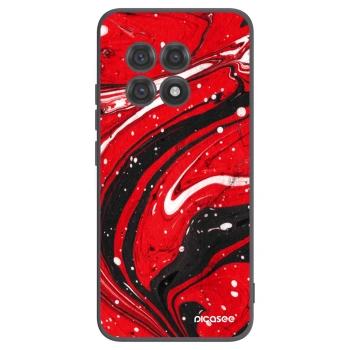 Picasee silikónový čierny obal pre OnePlus 13R 5G - Red black