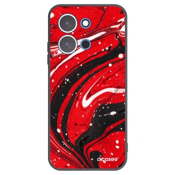 Picasee silikónový čierny obal pre Xiaomi Redmi 15C 4G - Red black