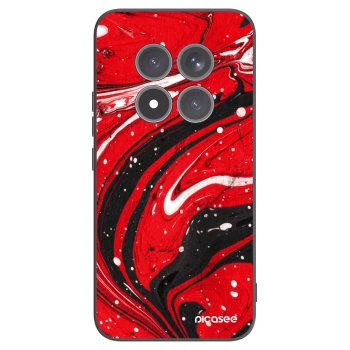 Picasee silikónový čierny obal pre Xiaomi Redmi Note 15 Pro+ - Red black