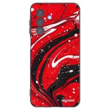 Picasee silikónový čierny obal pre Samsung Galaxy A17 5G - Red black