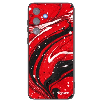 Picasee silikónový čierny obal pre Samsung Galaxy S25 FE 5G - Red black