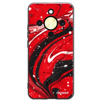 Picasee silikónový čierny obal pre Honor Magic8 Lite 5G - Red black