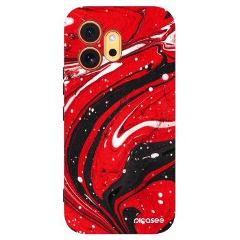 Picasee silikónový čierny obal pre Honor 600 - Red black