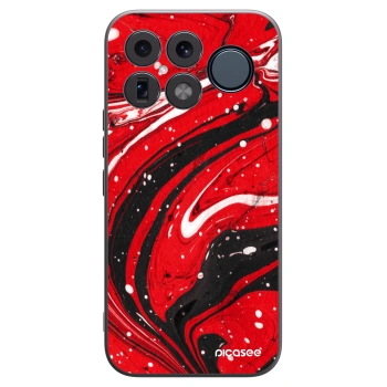 Picasee silikónový čierny obal pre Xiaomi Poco F8 Ultra - Red black