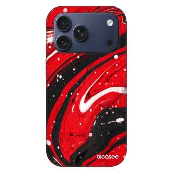 Picasee Fashion Case MagSafe pre Apple iPhone 18 Pro - Red black