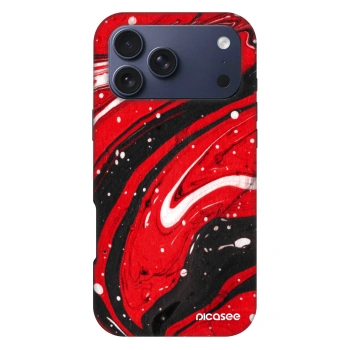 Picasee Fashion Case MagSafe pre Apple iPhone 18 Pro Max - Red black