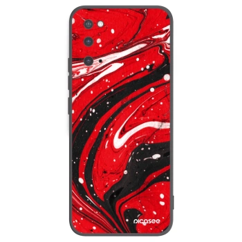 Picasee silikónový čierny obal pre Samsung Galaxy S20 G980F - Red black