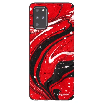 Picasee silikónový čierny obal pre Samsung Galaxy S20+ G985F - Red black