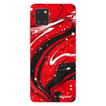 Picasee silikónový prehľadný obal pre Samsung Galaxy Note 10 Lite N770F - Red black