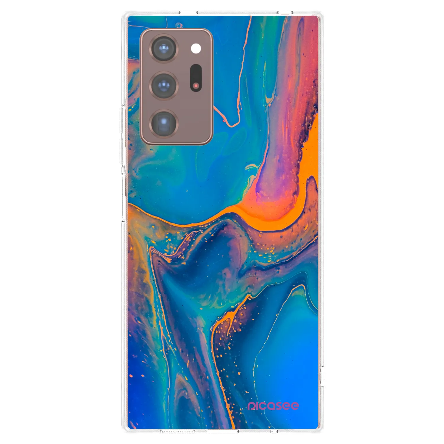 Picasee silikónový prehľadný obal pre Samsung Galaxy Note 20 Ultra - Rainbow
