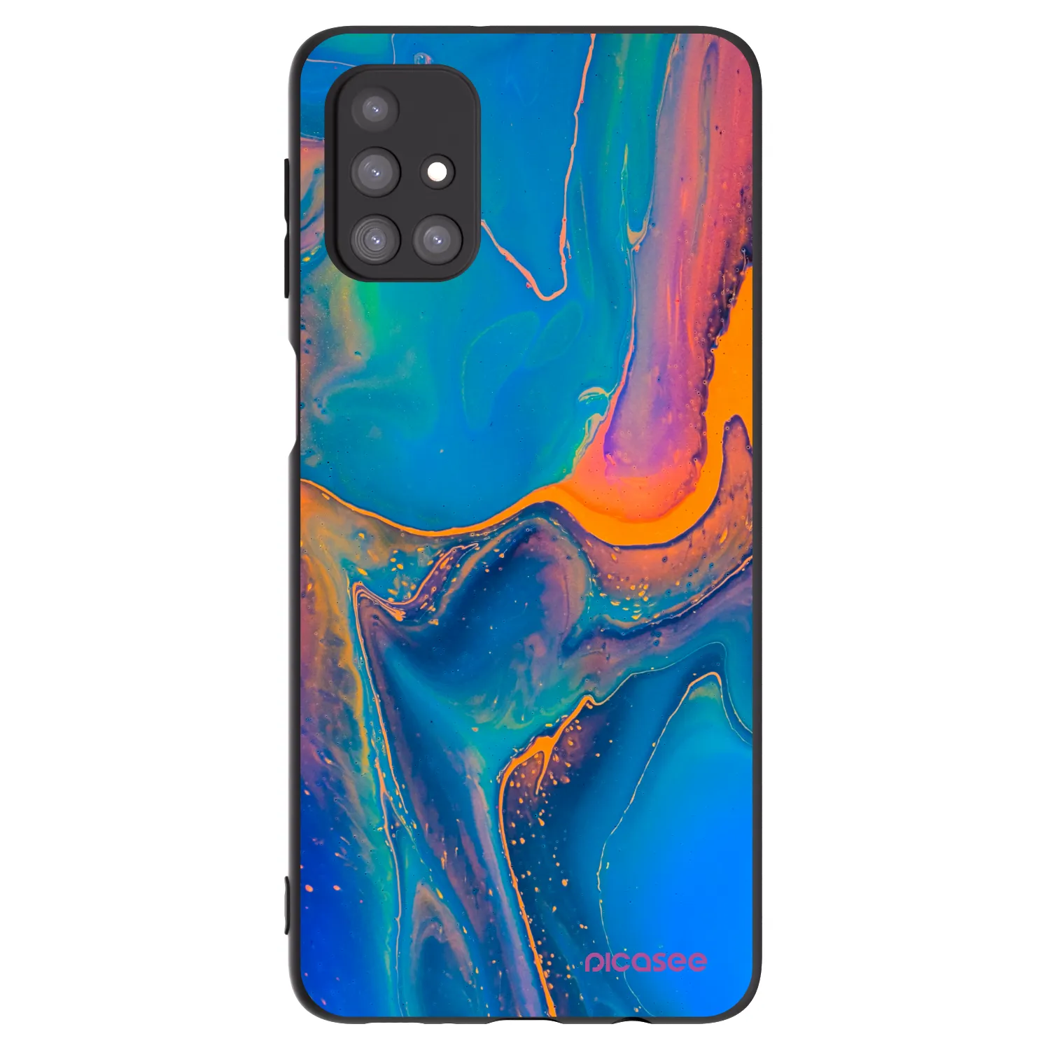 Picasee silikónový čierny obal pre Samsung Galaxy M31s - Rainbow