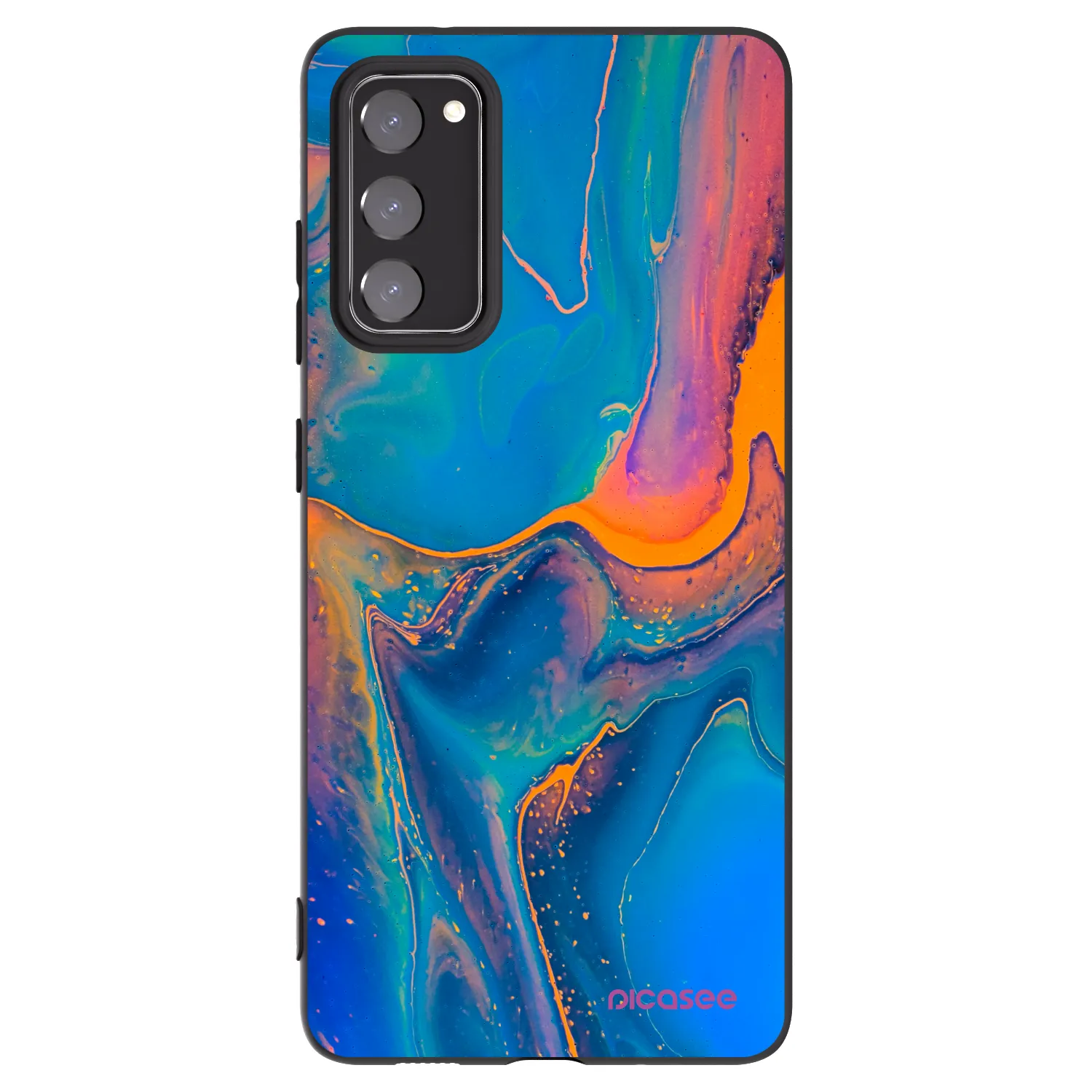 Picasee silikónový čierny obal pre Samsung Galaxy S20 FE - Rainbow