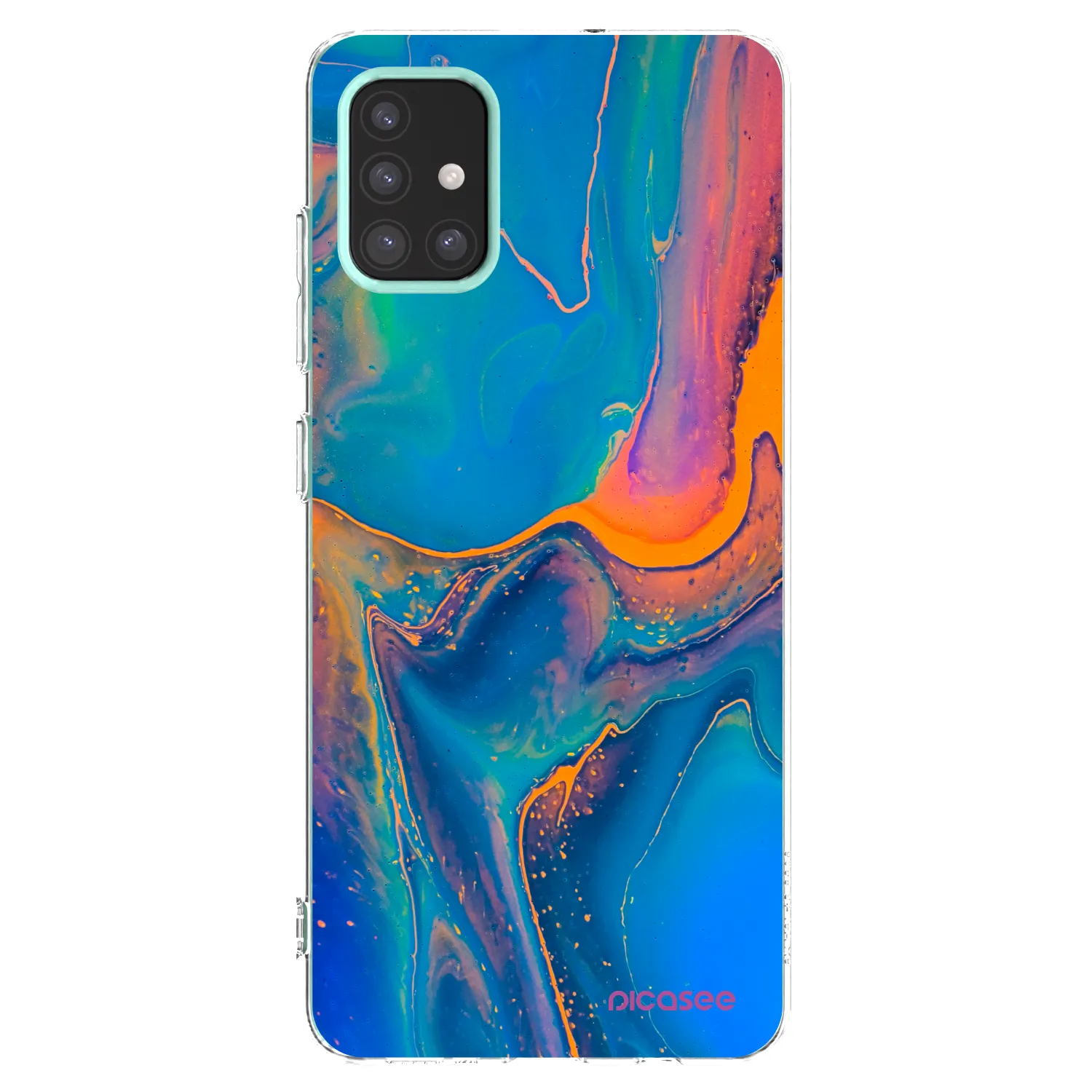 Picasee silikónový prehľadný obal pre Samsung Galaxy M31s - Rainbow