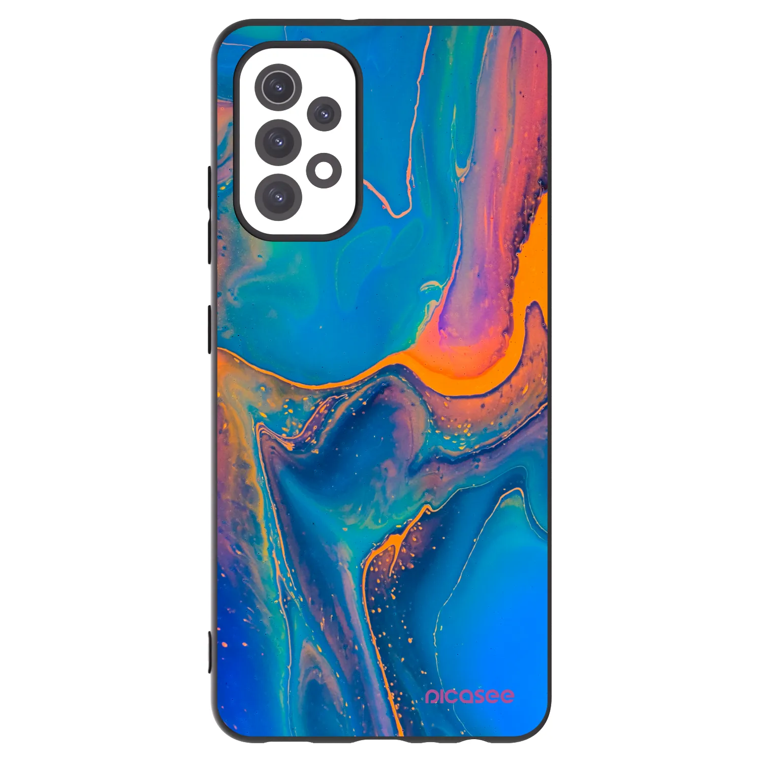 Picasee silikónový čierny obal pre Samsung Galaxy A32 5G A326B - Rainbow