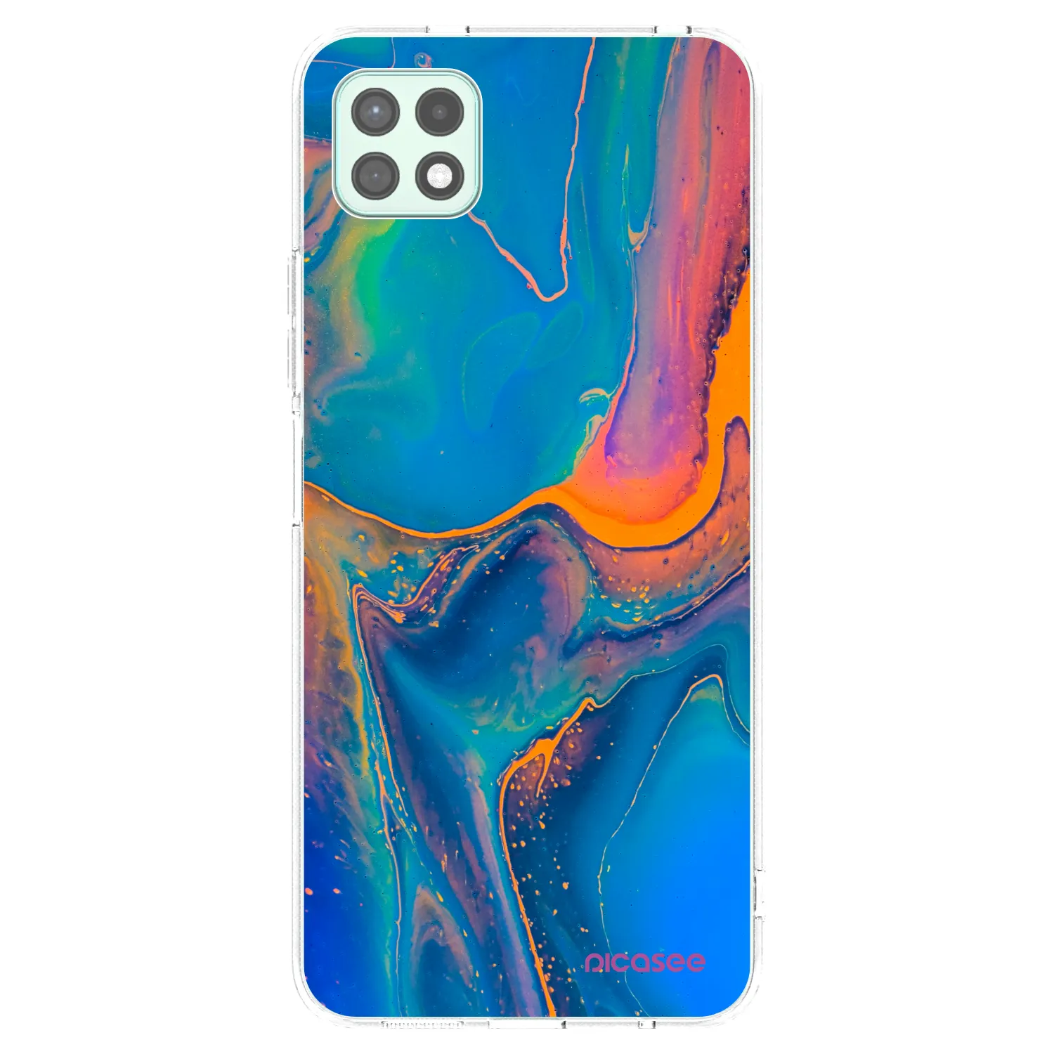 Picasee silikónový prehľadný obal pre Samsung Galaxy A22 A226B 5G - Rainbow