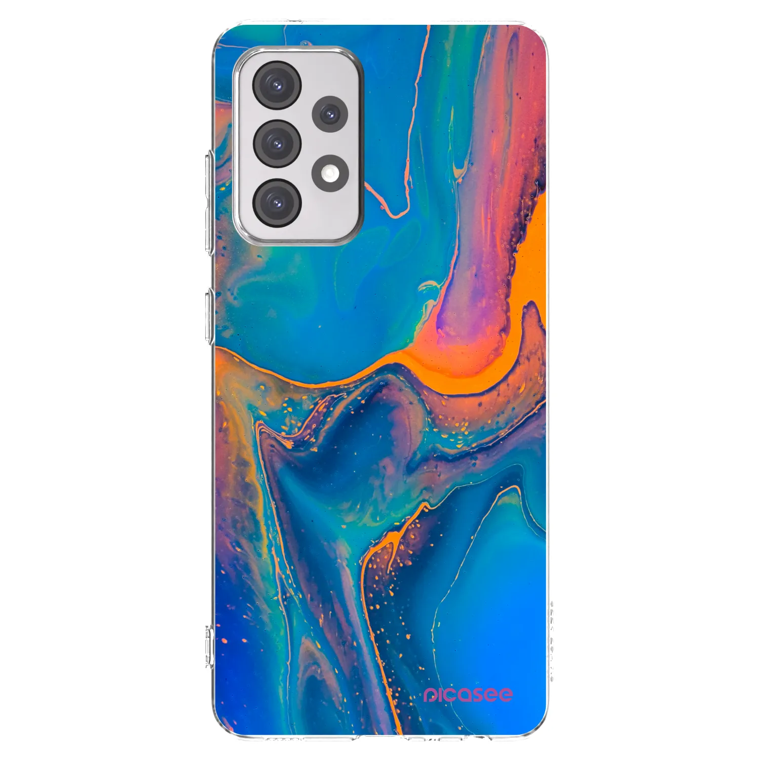 Picasee silikónový prehľadný obal pre Samsung Galaxy A52s 5G A528B - Rainbow