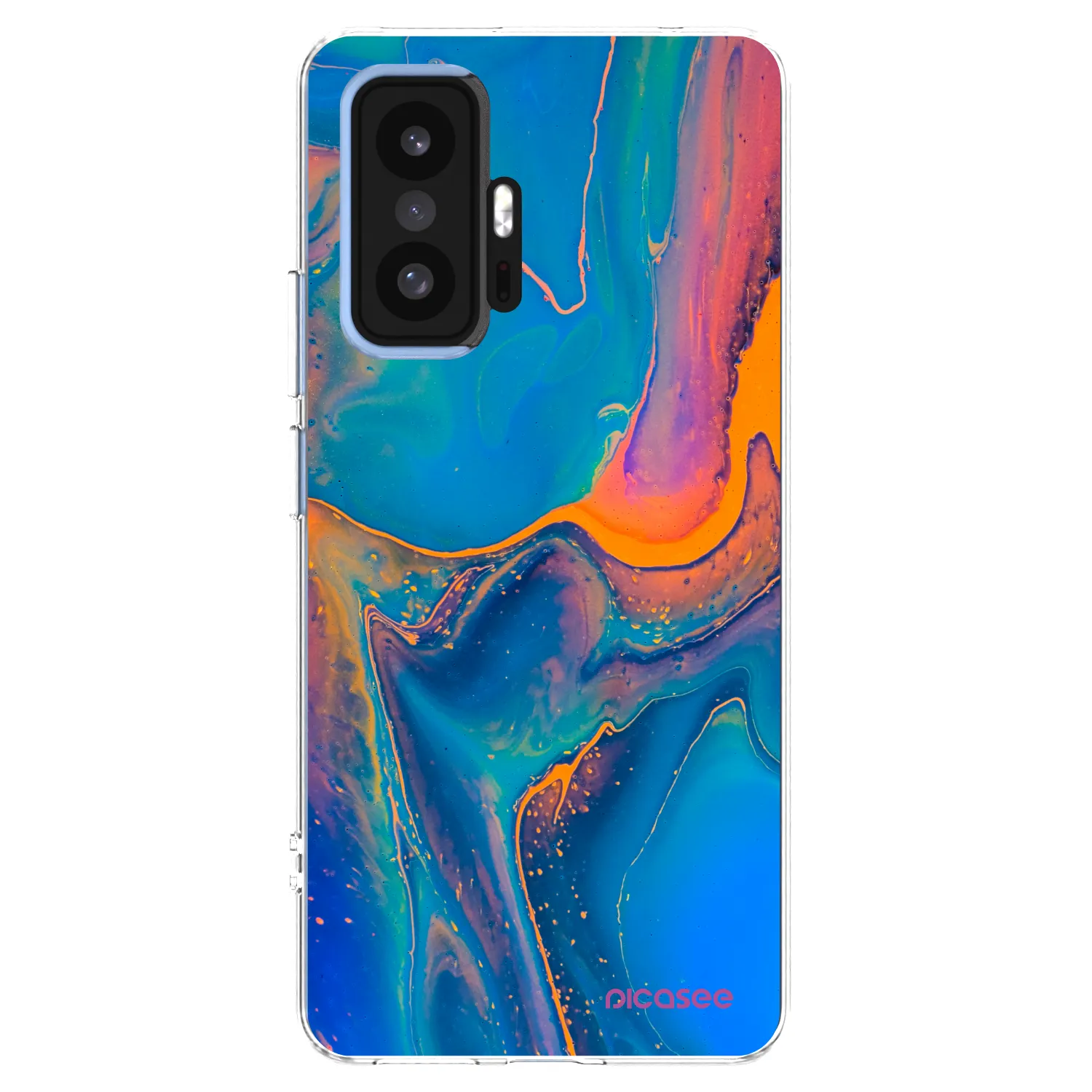 Picasee silikónový prehľadný obal pre Xiaomi 11T - Rainbow