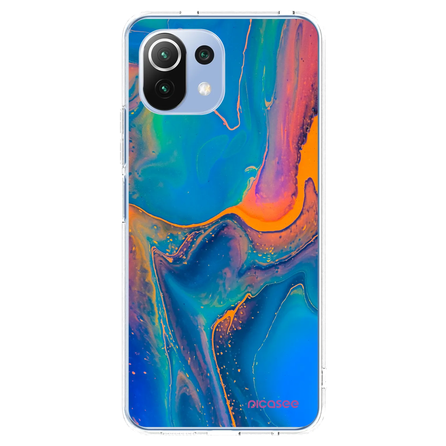 Picasee silikónový prehľadný obal pre Xiaomi 11 Lite 5G NE - Rainbow