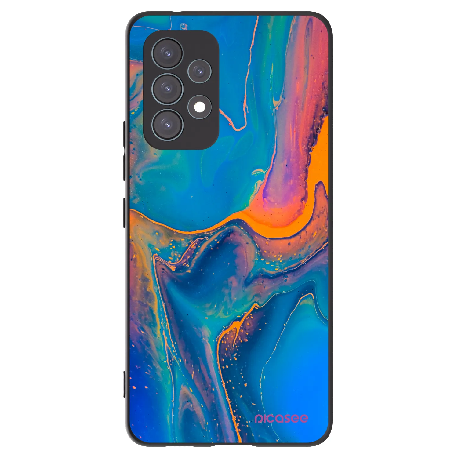 Picasee silikónový čierny obal pre Samsung Galaxy A53 5G A536 - Rainbow