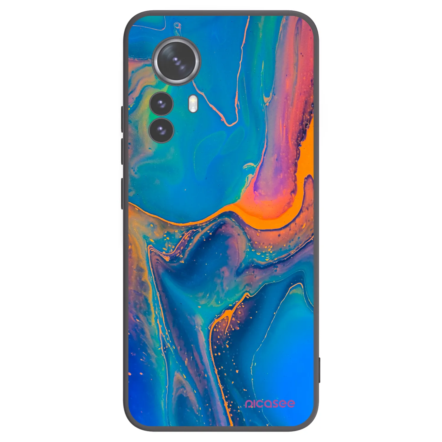 Picasee silikónový čierny obal pre Xiaomi 12 Pro - Rainbow