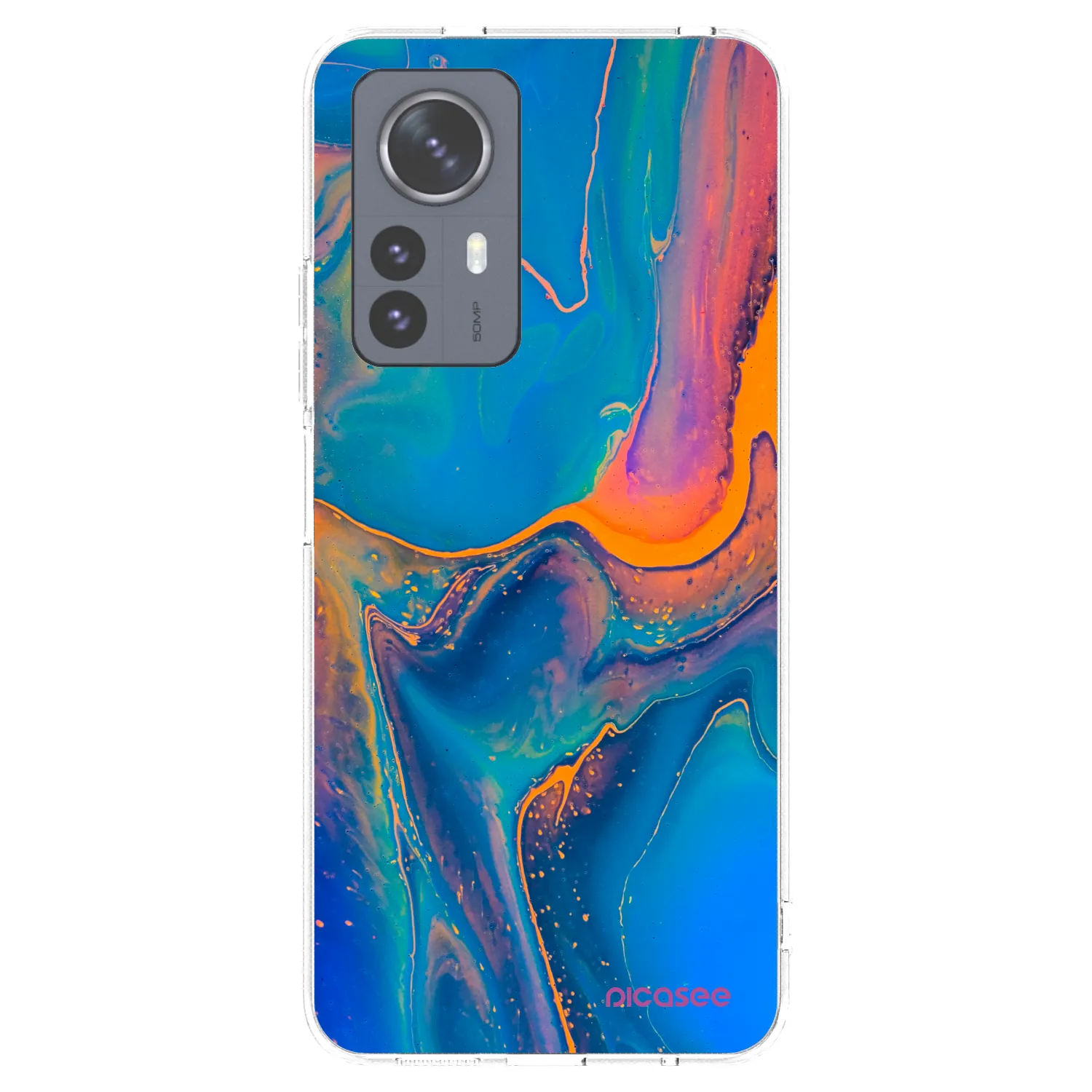 Picasee silikónový prehľadný obal pre Xiaomi 12 Pro - Rainbow