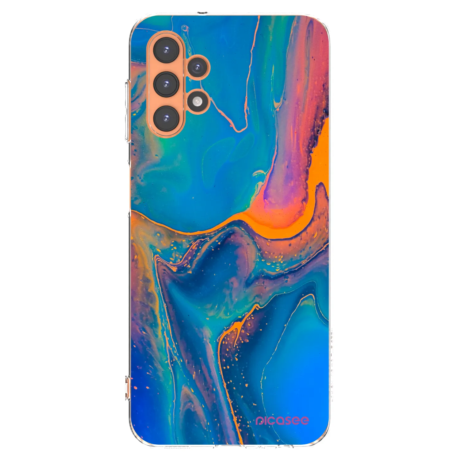 Picasee silikónový prehľadný obal pre Samsung Galaxy A13 4G A135 - Rainbow