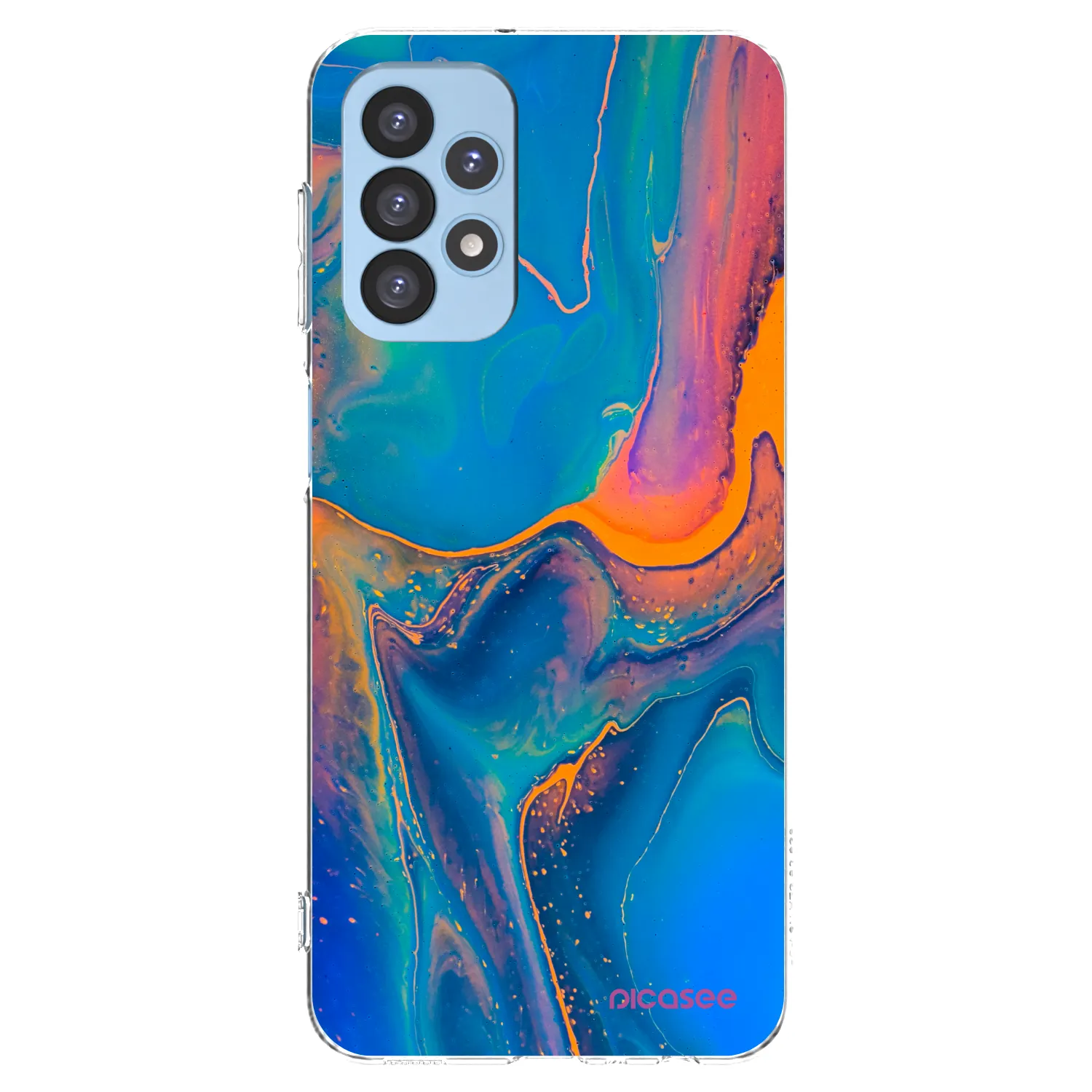 Picasee silikónový prehľadný obal pre Samsung Galaxy A23 A235F 4G - Rainbow