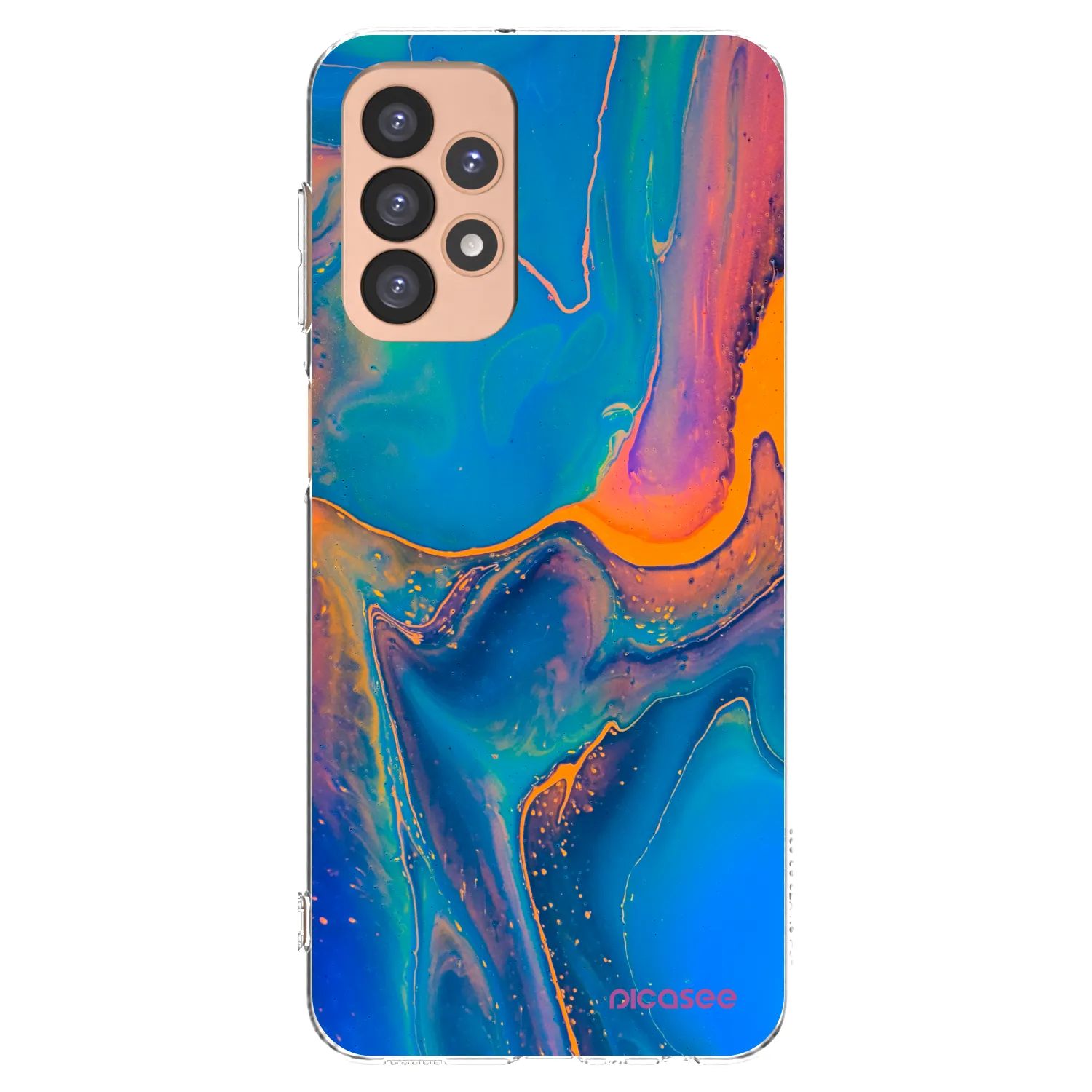 Silikónový prehľadný obal pre Samsung Galaxy A23 A236B 5G - Rainbow