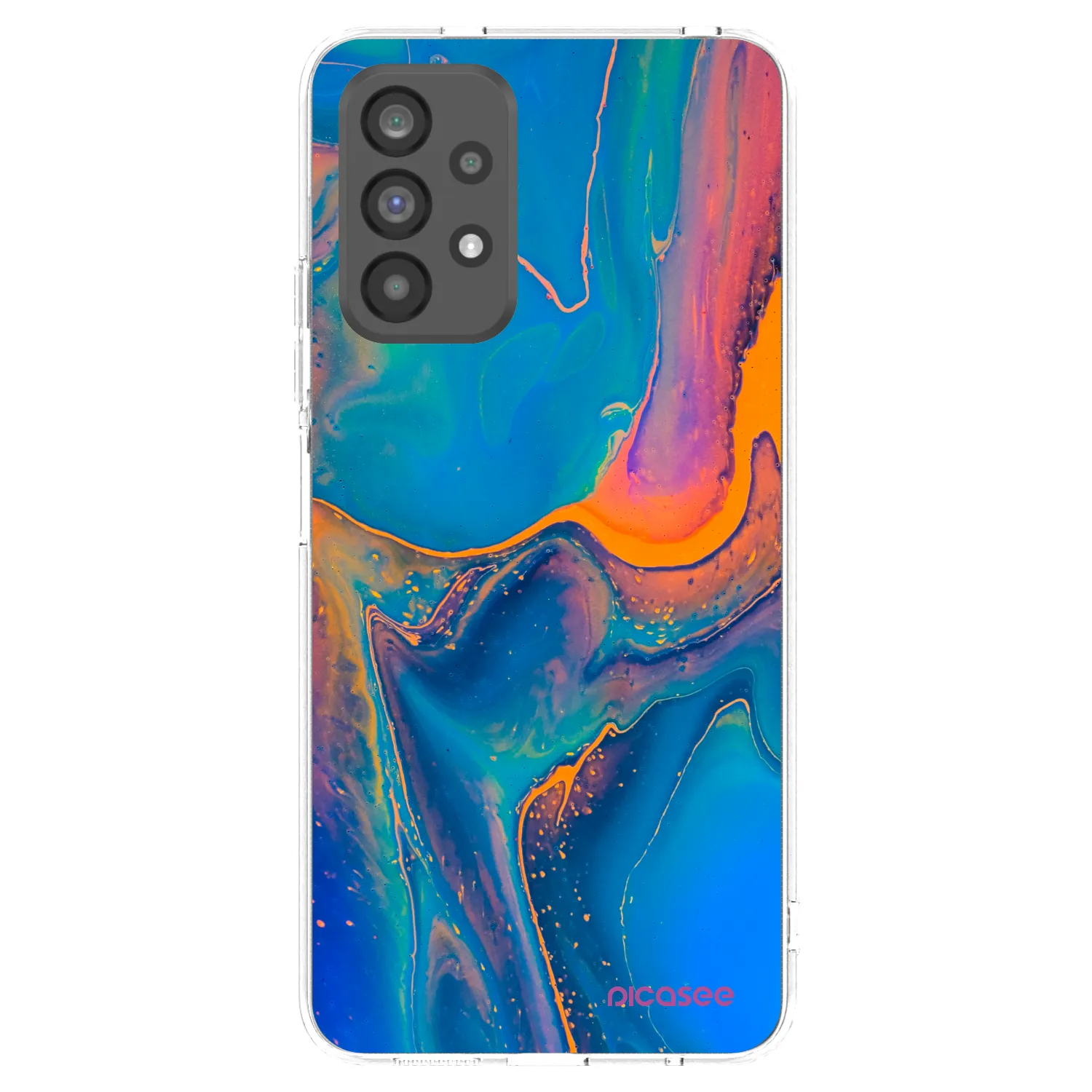Picasee silikónový prehľadný obal pre Samsung Galaxy A73 5G - Rainbow