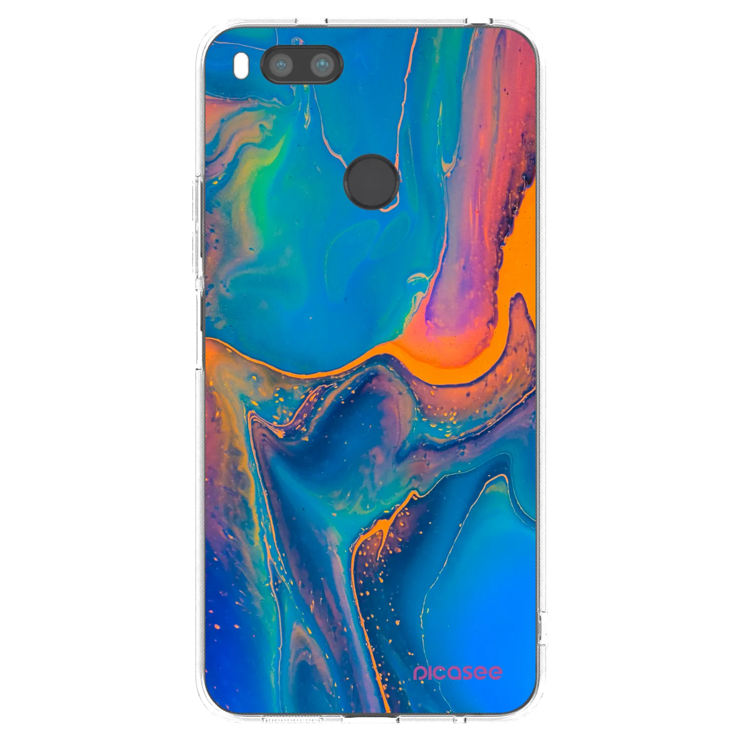 Picasee silikónový prehľadný obal pre Xiaomi Redmi A1 - Rainbow